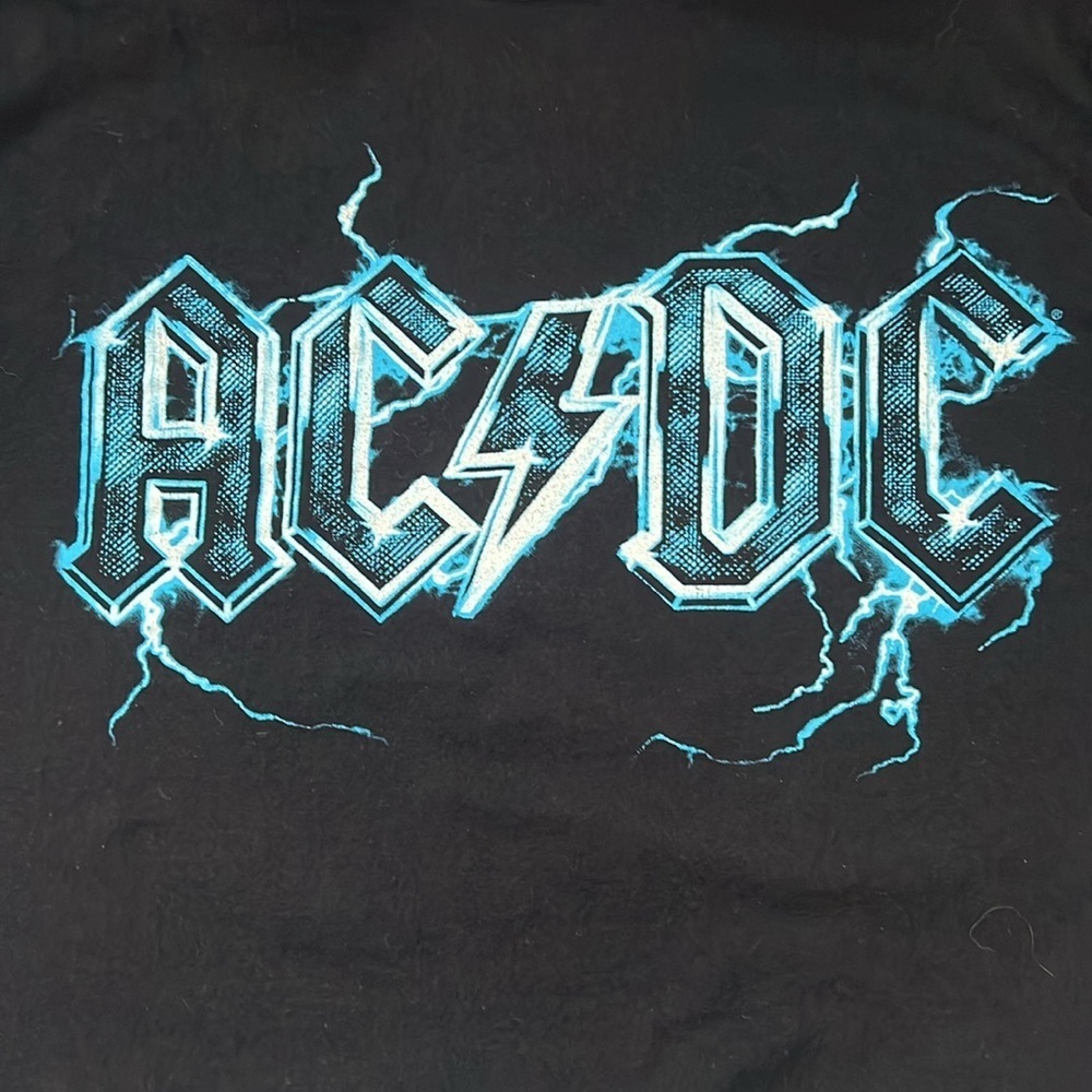 AC/DC Lightning Tour Shirt Black Size Small